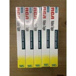 Lot 6 VHS VCR Blank Video Tapes RCA T-120H Standard Grade 6HR factory sealed New